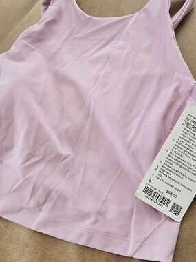 NWT Lululemon athletica Light Pink Sports Bra Tank Size 6